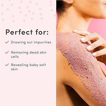 Sand & Sky Sand Sky Australian Pink Clay Exfoliating Body Scrub with Macadamia Oil Smoothing Shimmer Body Polish for Cellulite Reduction Helps with Keratosis Pilaris 68 oz - Image 3