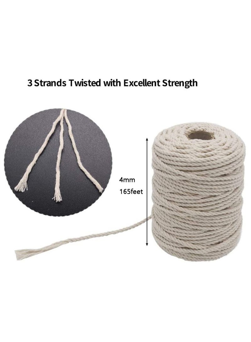 Y&D 4MM 165 Feet Cotton Twine Safe Cooking String for Tying Homemade Meat Making Sausage DIY Craft and Gardening Applications - Image 2
