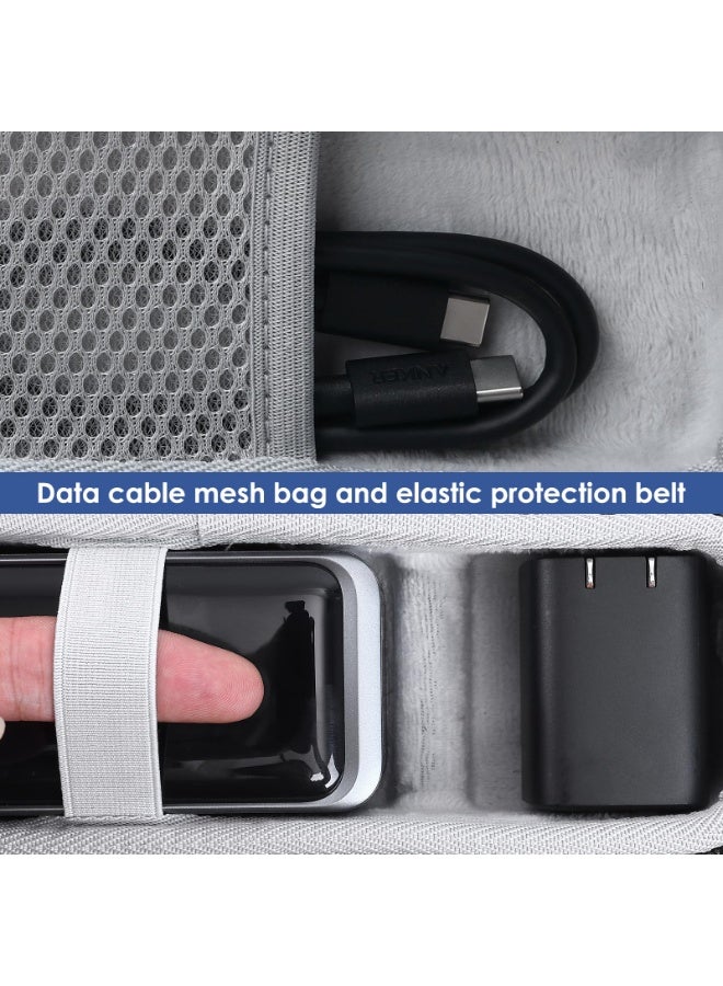 نجم ستايل حافظة صلبة لبنك الطاقة أنكر برايم باور بانك 20,000 مللي أمبير (200 واط) ومحول شاحن USB-C بقدرة 100 واط، حقيبة تخزين صندوق تخزين الشاحن المحمول - Image 4