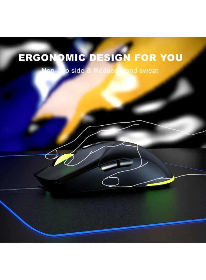EBMINI New Frontier Esports Gaming Mechanical Silent Wired Mouse - Image 4