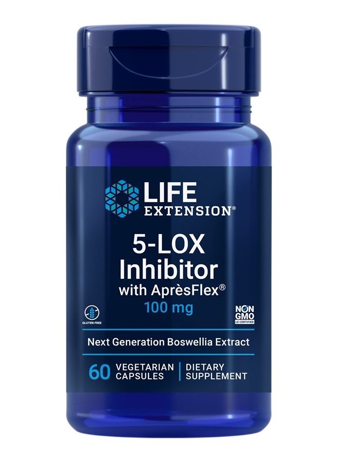 Life Extension 5-LOX Inhibitor with AprèsFlex - Joint Health Support - Gluten-Free, Non-GMO - 100 mg, 60 Vegetarian Capsules - Image 1