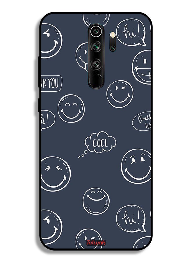Tolwak Xiaomi Redmi Note 8 Pro Protective Case Cover Cool Faces Tags - Image 2