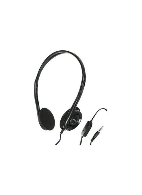 Genius Lightweight Headset For Laptop and Mobility Device, Black - Hs-M200C