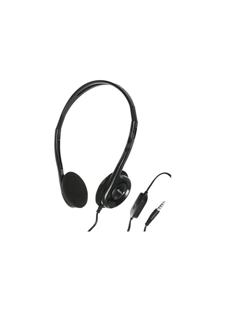 Genius - Genius Lightweight Headset For Laptop and Mobility Device, Black - Hs-M200C - Image 1