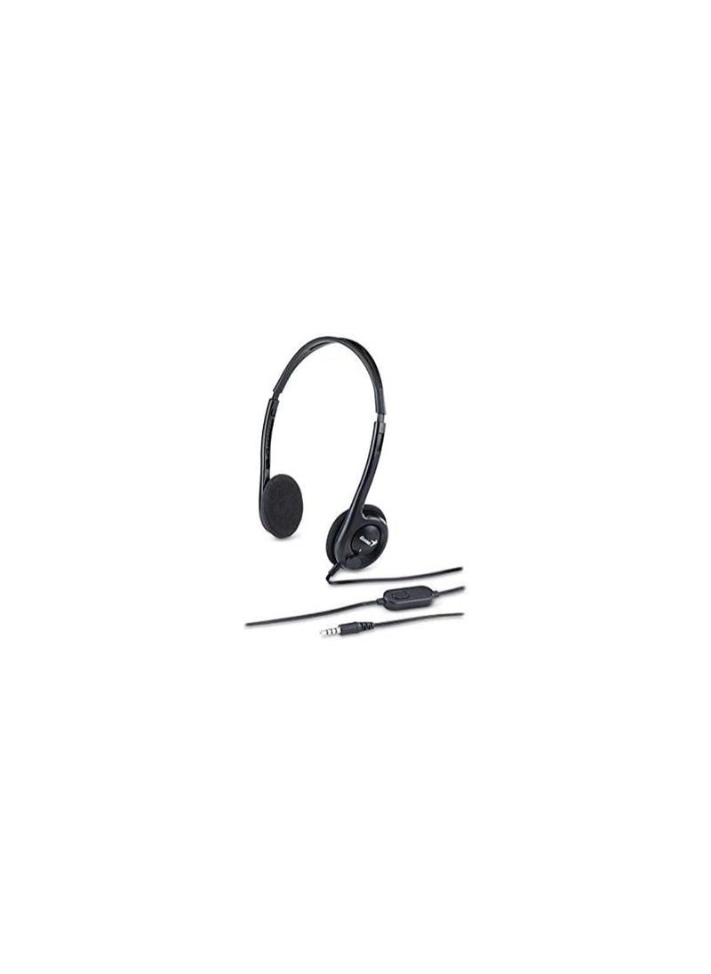 Genius - Genius Lightweight Headset For Laptop and Mobility Device, Black - Hs-M200C - Image 1