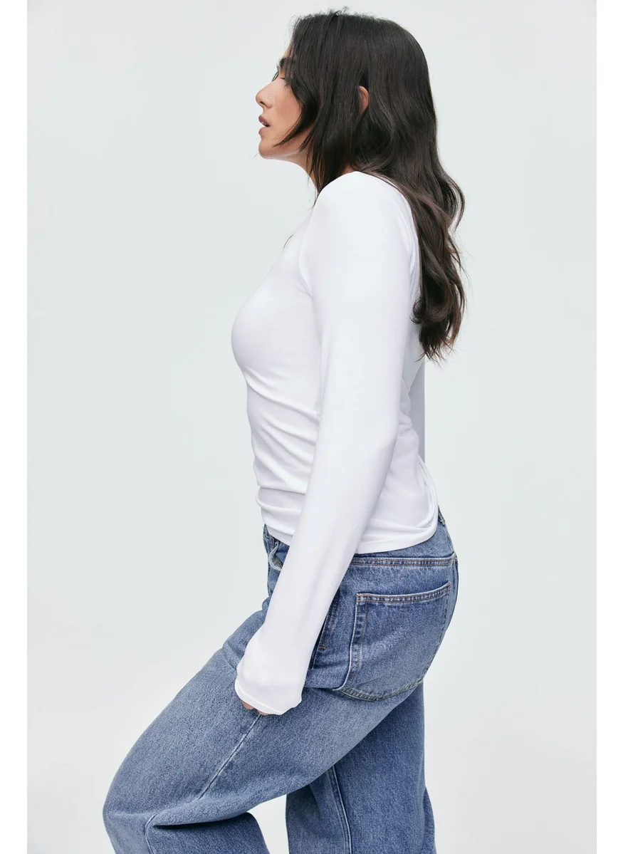 اتش اند ام Fitted Cotton Top