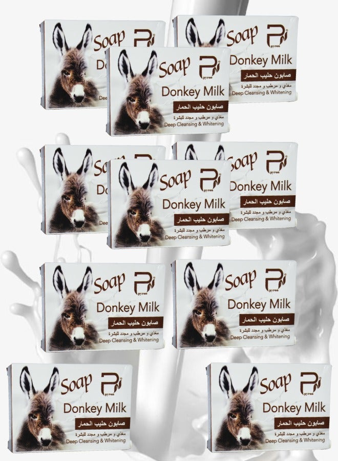 PYRON 10 pieces Pyron Donkey Milk Soap Deep Cleansing And Whitening - Image 1
