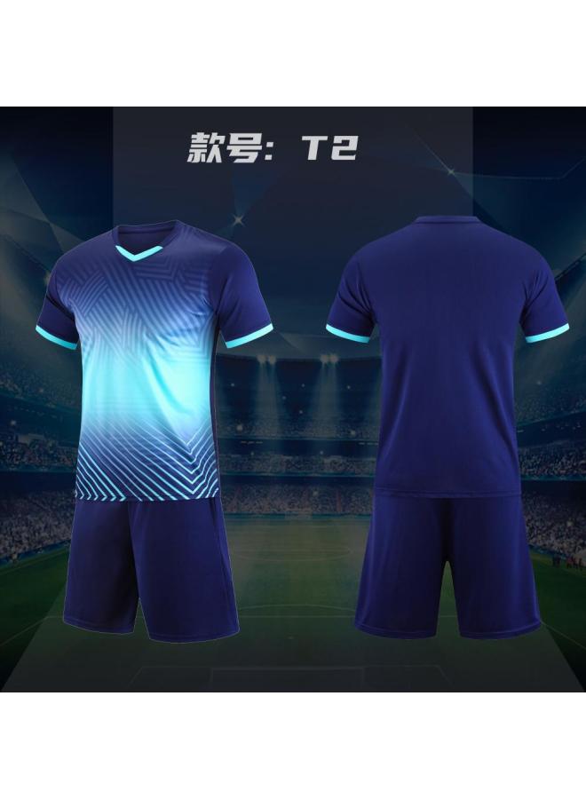 New Football Suit Adult Children Student Volleyball Competition Training Suit Club Training Class Jersey Single Top