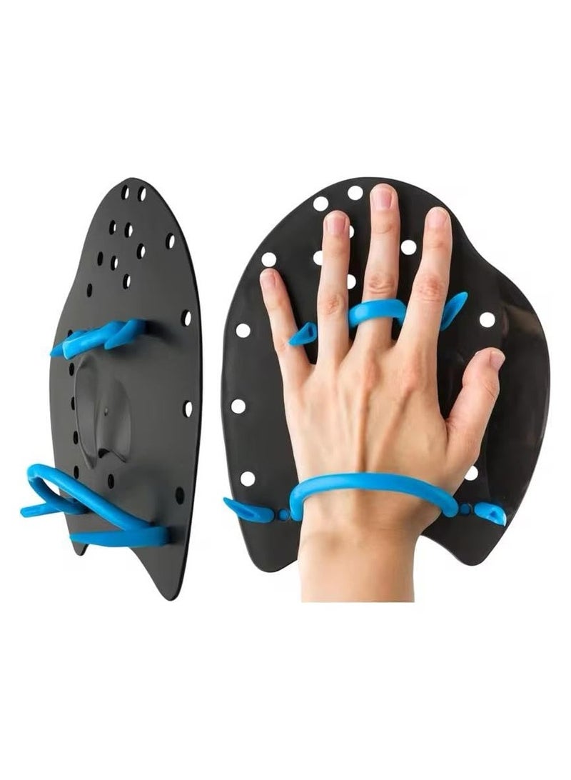 QSHOP Professional Swim Paddles - Increase Strength, Speed and Technique Correction - Swim Training Hand with Adjustable Straps, Swimming Hand Paddles for Women, Men and Kids  - Image 3