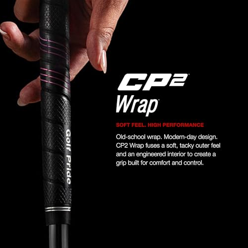 Golf Pride CP2 Wrap Golf Club Grip Classic Wrap Grip with HighTack Soft Rubber for Comfort Control Less Tension More Power with Plus4 Technology Midsize 13 Pack For Men Women - Image 3