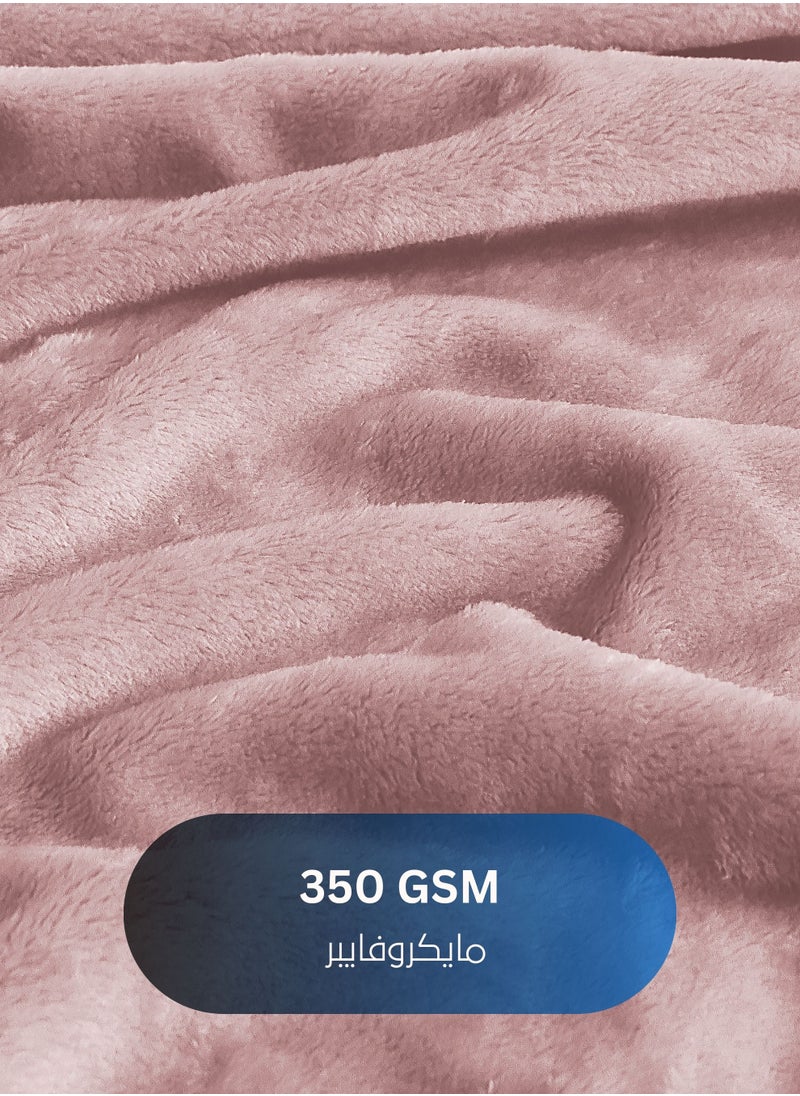 Master Home Textile Lightweight Velvet Blanket, Mora Series, 350GSM, Double Size 260 x 240 cm, Extra Soft All Season Fleece Blanket, Bed And Sofa Blanket  - Image 2
