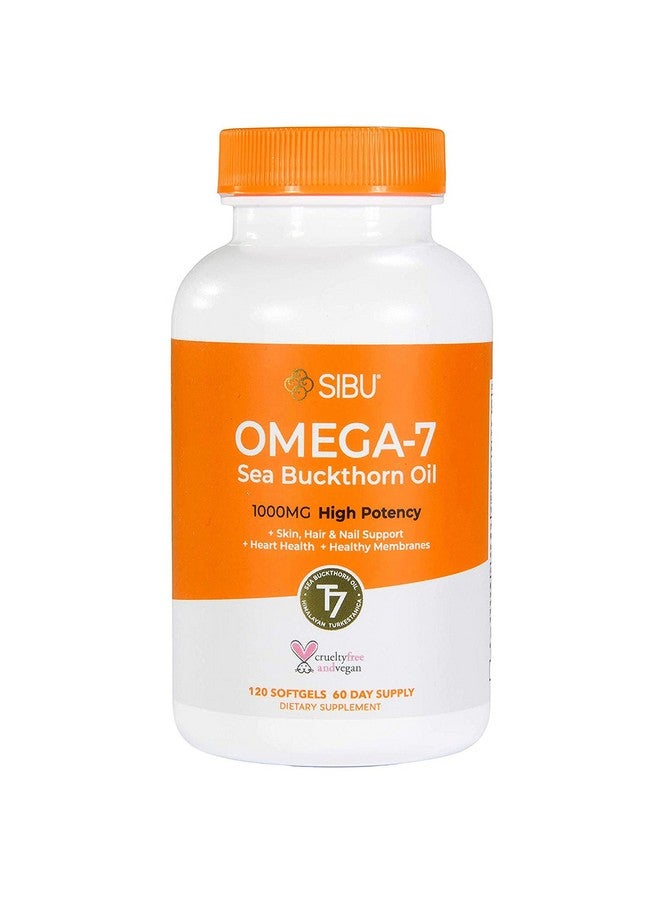 SIBU Omega7 Softgels Premium Organic Himalayan Sea Buckthorn Oil (120Ct) 365Mg Omega7 Per Dose Guaranteed Supplement For Healthy Skin Hair Nails And Dryness - Image 2