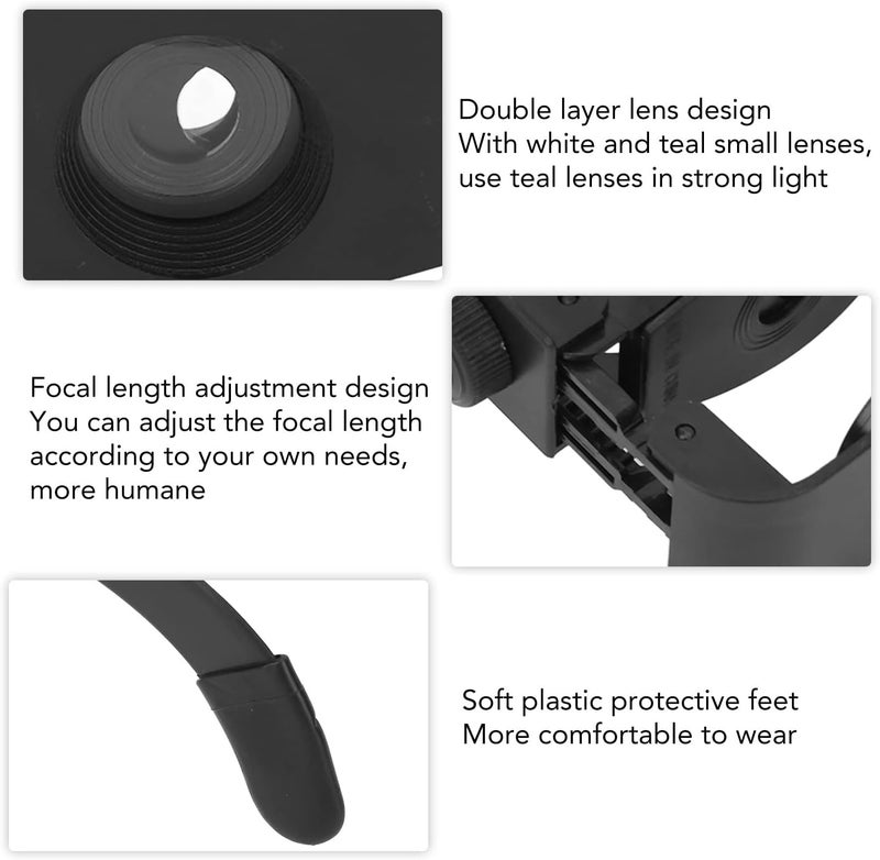 كلاراكو نظارات احترافية ثنائية العينين للصيد ومراقبة الطيور والرياضة والحفلات الموسيقية والمسرح والأوبرا والتلفزيون ومشاهدة المعالم السياحية ونظارات الأوبرا اليدوية للبالغين والأطفال (الطول البؤري) - Image 5