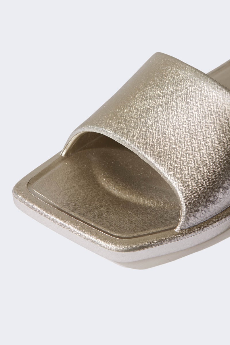 DeFacto Gold Woman Woman Flat Sole Eva Slippers Casual - Image 5