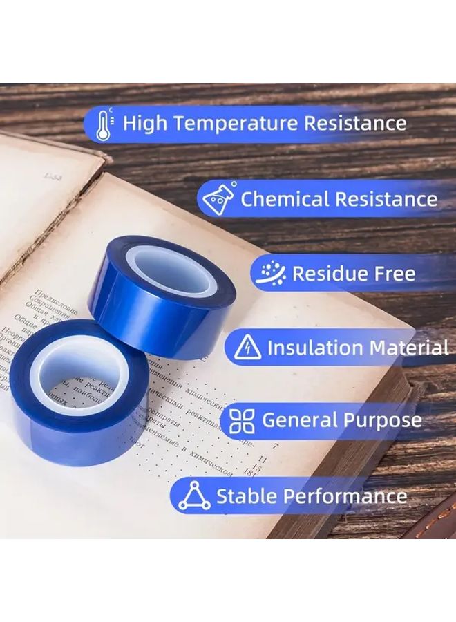5Pcs Blue PET Heating Tape High Temperature Resistant Oxidation Proof No Residue - Image 5