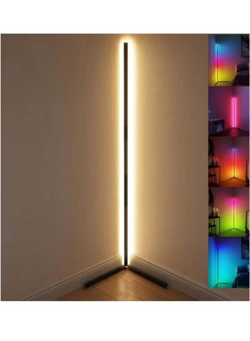 GENNEXT Floor Lamp Corner Standing Lamp with RGB Color Changing Levels Brightness and Color Temperature, Remote Control Modern for Living Room, Bedroom - Image 1