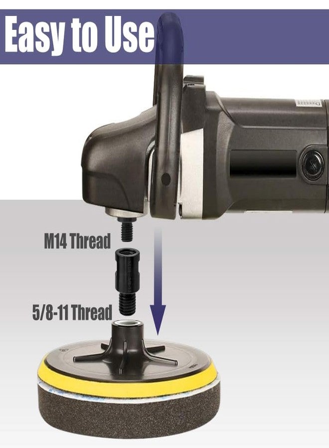 ياكاموز، قطعتان من ملحقات طاحونة الزاوية، محول من أنثى M14 إلى ذكر 5/8"-11، أداة توصيل محول ملمع دوار M14 إلى 5/8"-11 - Image 4