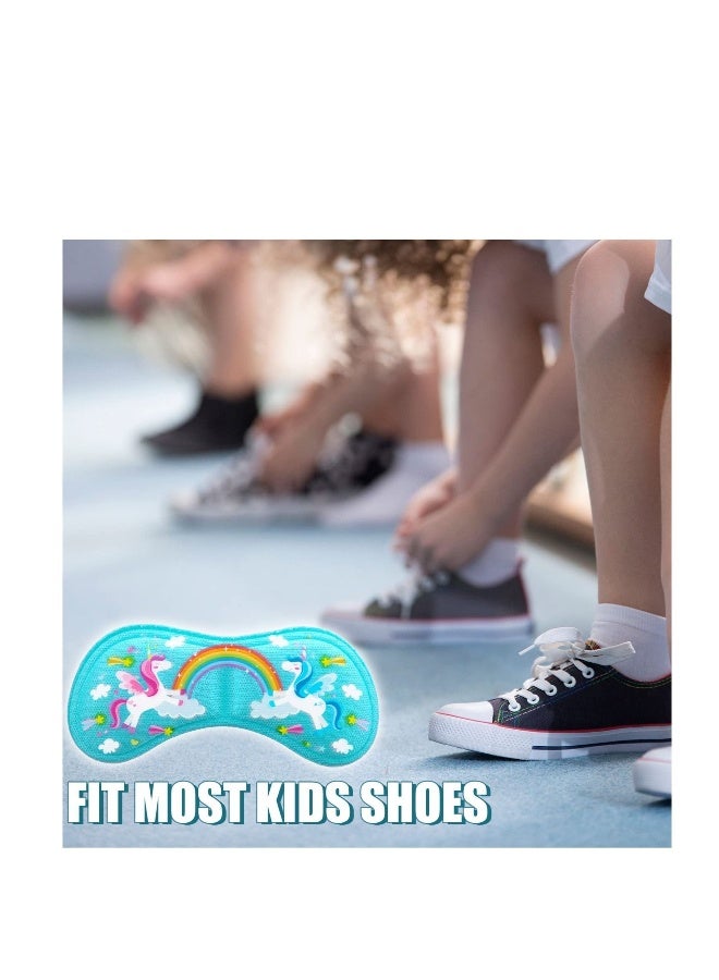 12 PCS Unicorn Style Heel Grips for Kids, Self-Adhesive Cushion Inserts, Prevent Skin Rubbing and Blister, Suitable Toddlers Girls Boys Shoes - Image 4