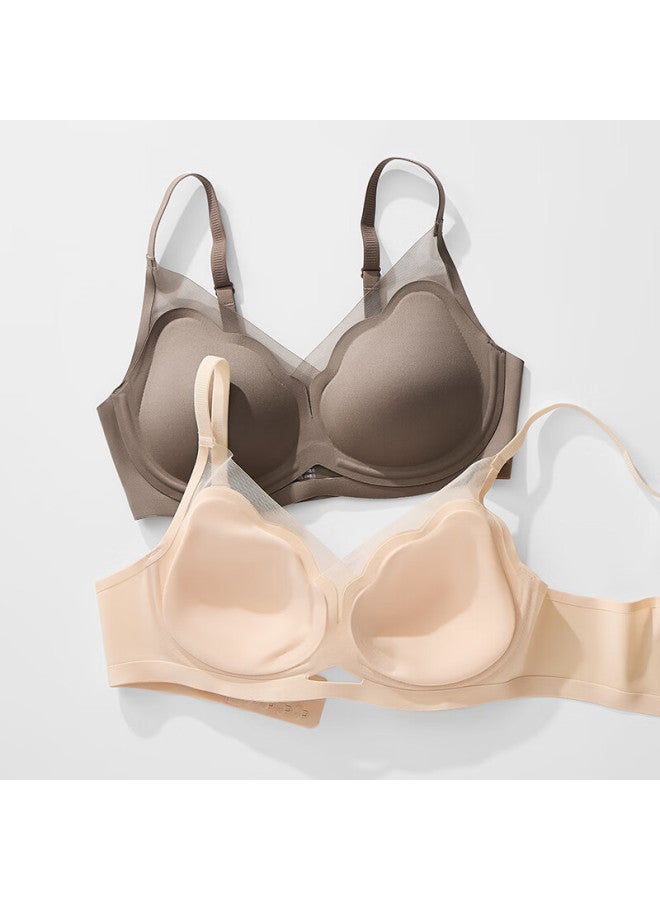 Joae Women's Bra For Large Minimizing, Ultra-thin, Wireless, Push-up, Side Support, Sports, Anti-sagging - Image 2