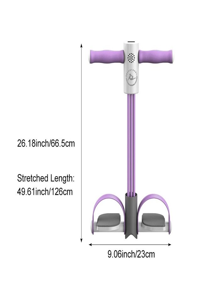 CALIDAKA Multifunction Tension Rope,6 Tube Elastic Yoga Pedal Puller Resistance Band,Pedal Puller Resistance Rope,Fitness Equipment for Abdomen/Waist/Arm/Leg Stretching Slimming Training(Purple) - Image 2