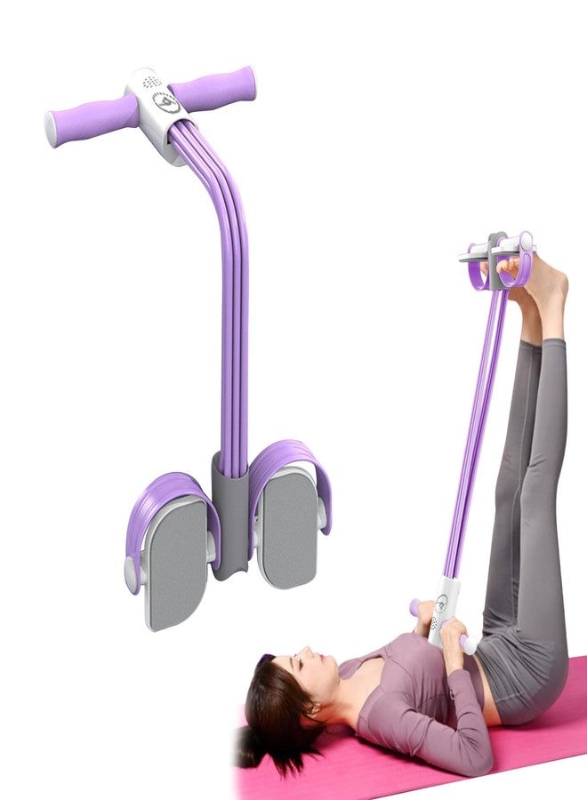 CALIDAKA Multifunction Tension Rope,6 Tube Elastic Yoga Pedal Puller Resistance Band,Pedal Puller Resistance Rope,Fitness Equipment for Abdomen/Waist/Arm/Leg Stretching Slimming Training(Purple) - Image 5