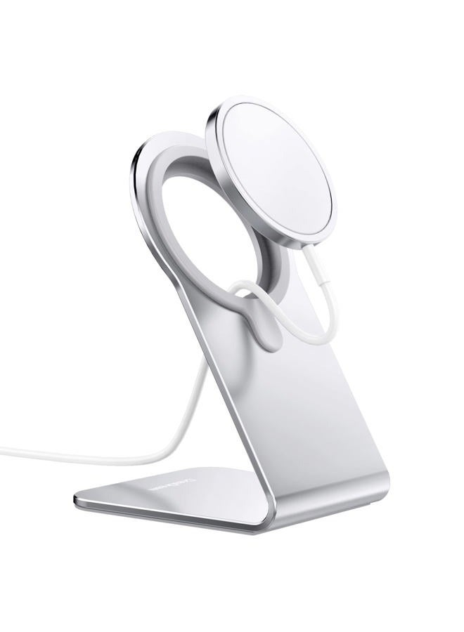 CreaDream Stand for MagSafe Charger, CreaDream Aluminum Stand Holder for iPhone 16 15 14 13 12 Series, Magsafe Accessories Compatible with iPhone 16 15 14 13 12 Plus, Pro, Pro Max [MagSafe Charger Not Included] - Image 1