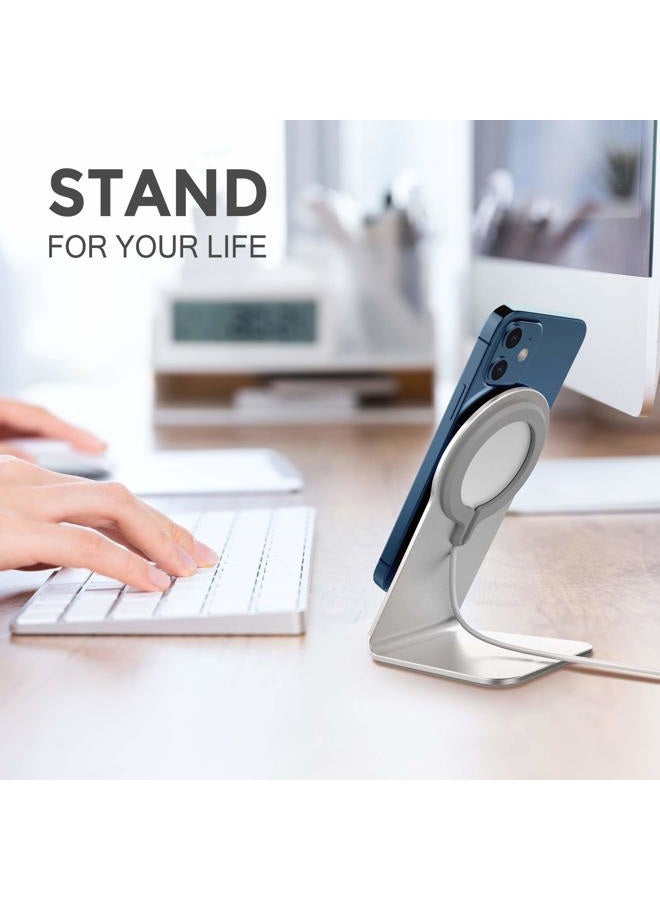 CreaDream Stand for MagSafe Charger, CreaDream Aluminum Stand Holder for iPhone 16 15 14 13 12 Series, Magsafe Accessories Compatible with iPhone 16 15 14 13 12 Plus, Pro, Pro Max [MagSafe Charger Not Included] - Image 3