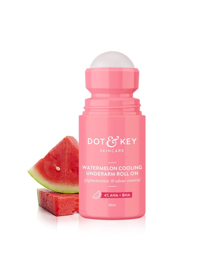 دوت آند كي مزيل عرق دوت آند كي برائحة البطيخ المنعشة | يتحكم في الرائحة والتعرق | 4% أحماض ألفا هيدروكسي + بيتا هيدروكسي | رائحة مائية منعشة | يقشر البشرة بلطف وينعمها | للرجال والنساء | 50 مل - Image 1