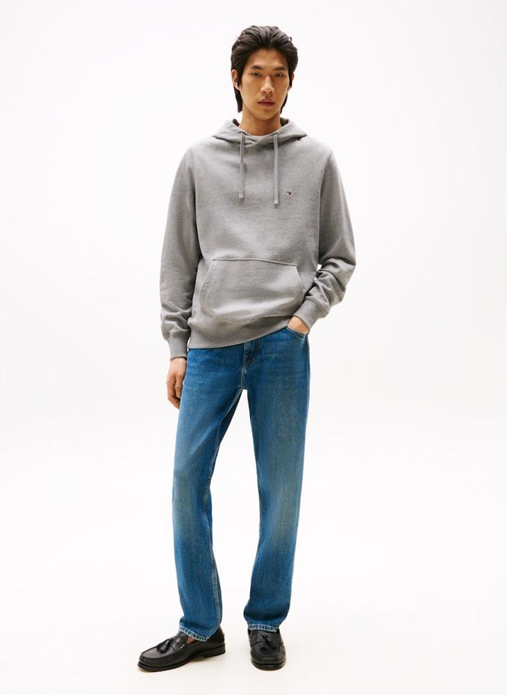 TOMMY HILFIGER Flag Embroidery Terry Drawstring Hoody - Image 3