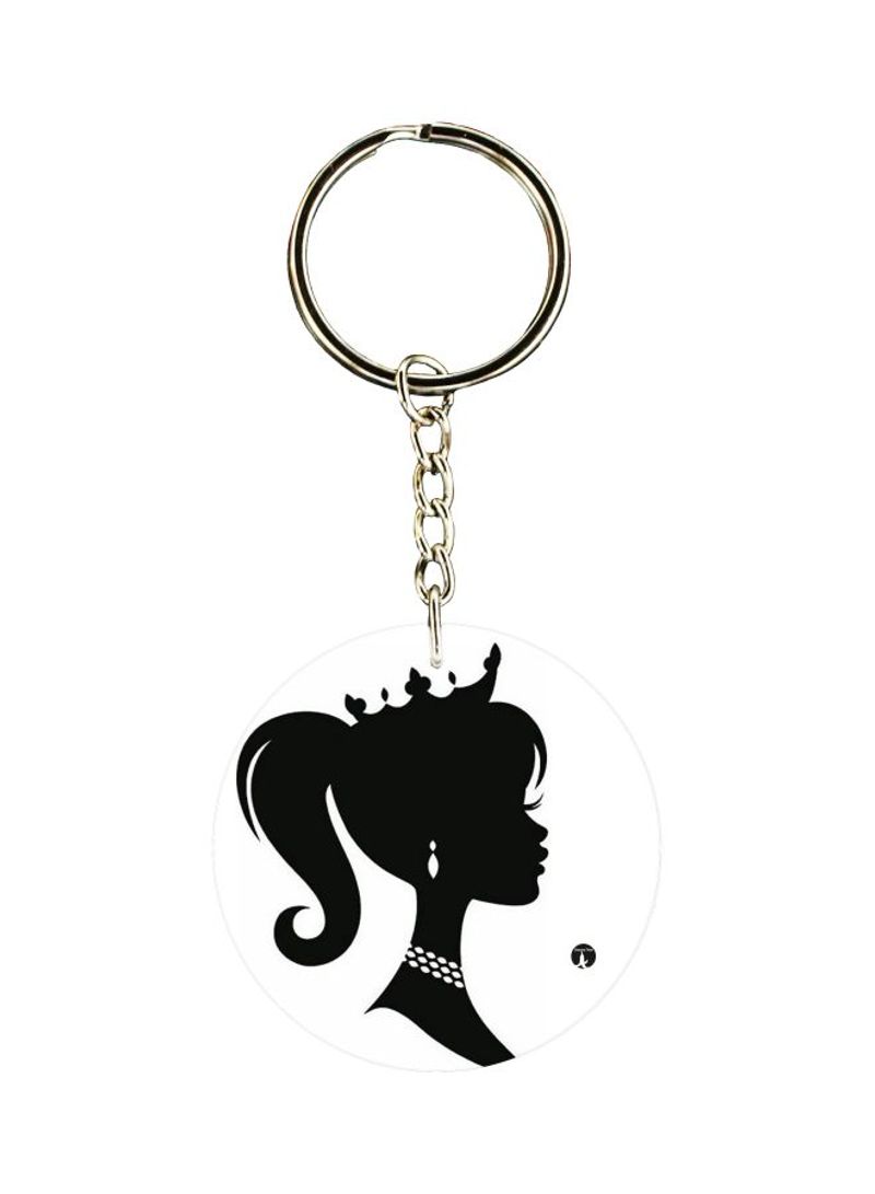 RKN Girl Printed Dual Sided Keychain