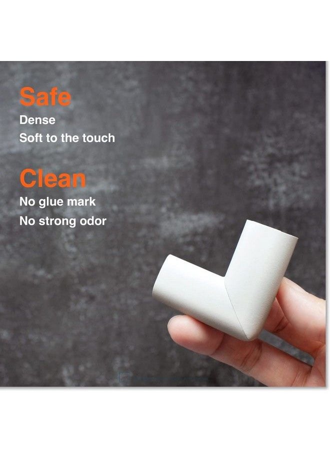 Roving Cove - Rovingcove Slimfit Corner Protector For Baby Proofing (8 Small Corners) Soft Rubber Foam Furniture Corner Bumper Guards 3M Adhesive Pretaped Oyster White - Image 1