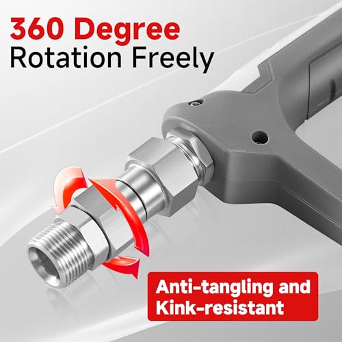 PWACCS Pressure Washer Swivel Fitting, M22 14mm Male to M22 Female Swivel Joint, 360 Degree Kink Free swivel Fitting, 5000 PSI - Image 2