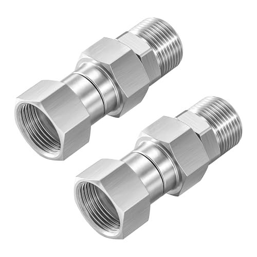 PWACCS Pressure Washer Swivel Fitting, M22 14mm Male to M22 Female Swivel Joint, 360 Degree Kink Free swivel Fitting, 5000 PSI - Image 1
