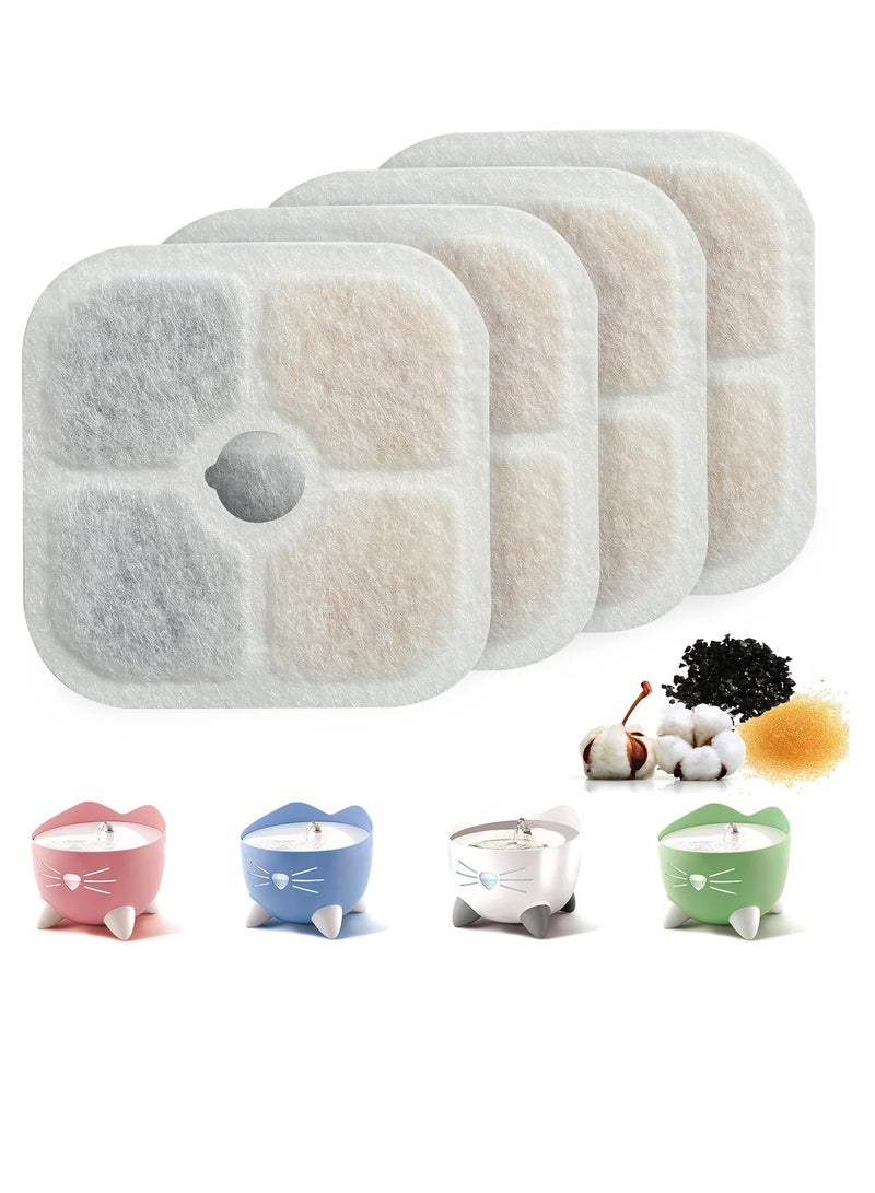 BIGTHREE Cat Fountain Filter, Cat Drinking Fountain Filter Compatible with 2.5L/84.5 oz Cat Water Fountain, Water Fountain, Triple Filtration System Cat Fountain Replacement Filter - Image 1