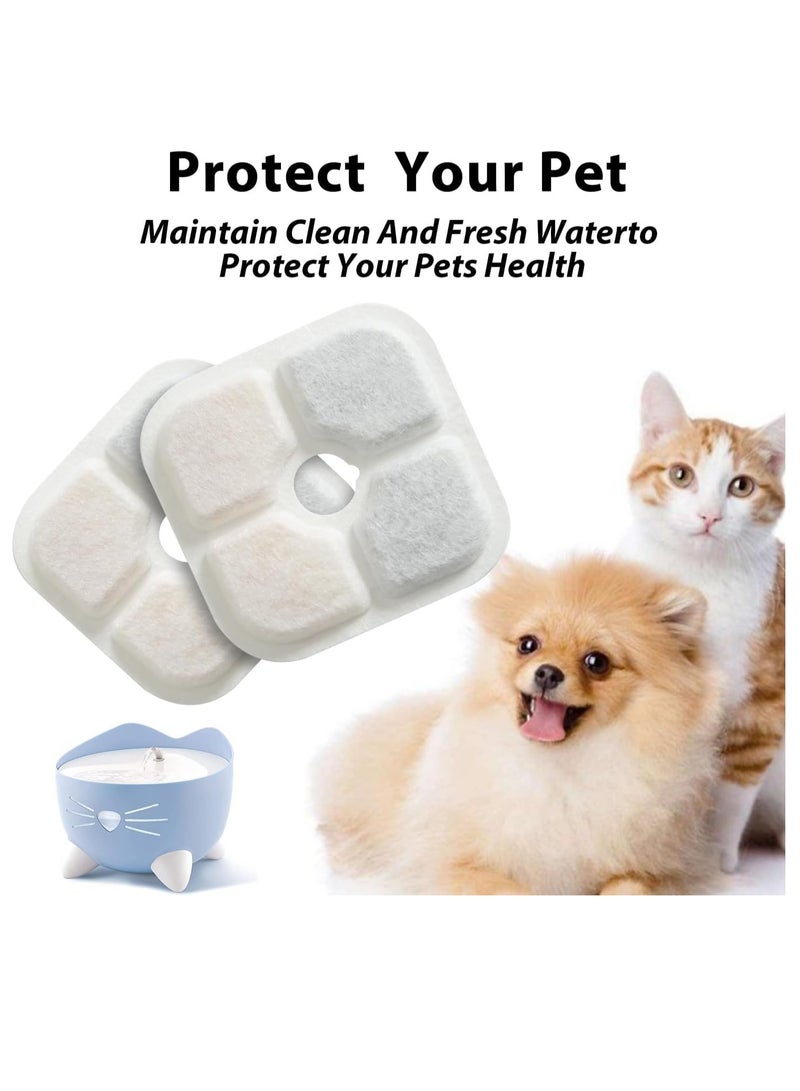 BIGTHREE Cat Fountain Filter, Cat Drinking Fountain Filter Compatible with 2.5L/84.5 oz Cat Water Fountain, Water Fountain, Triple Filtration System Cat Fountain Replacement Filter - Image 4