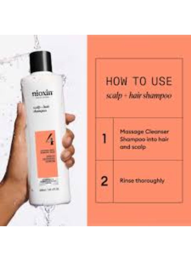 Nioxin System 4 Scalp + Hair Shampoo 300ml - Image 2