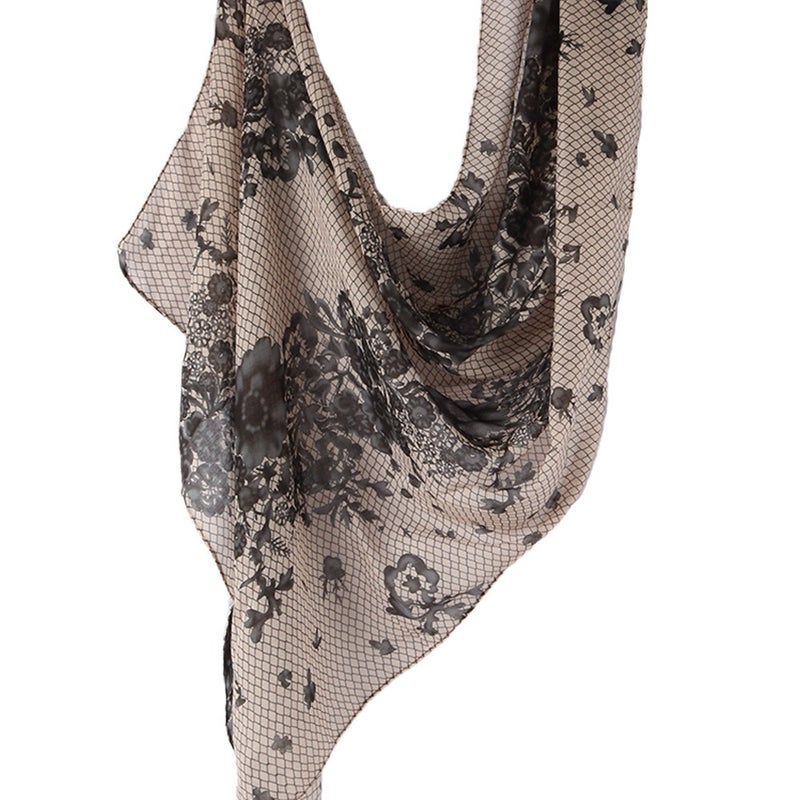 Best-Selling Watercolor Tie-Dye Cotton Scarf - Satin Polyester Long Wrap, Turkish Headscarf