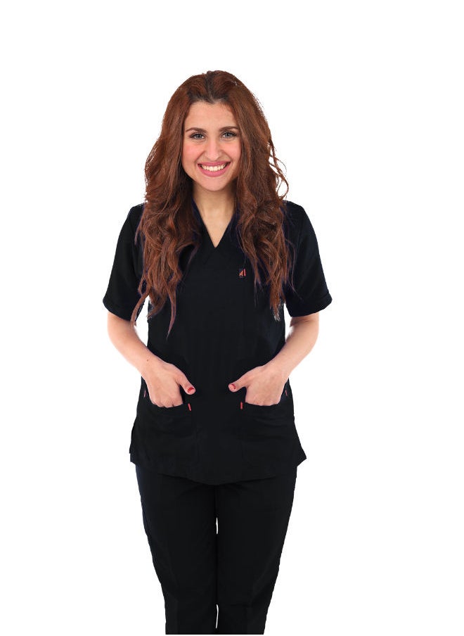 APEX Black Classic Female Scrub  - Image 2