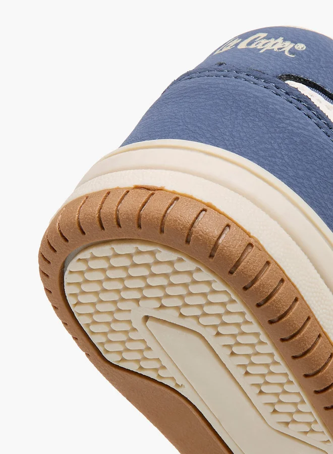 لي كوبر Boys' Panelled Sneakers with Lace-Up Closure
