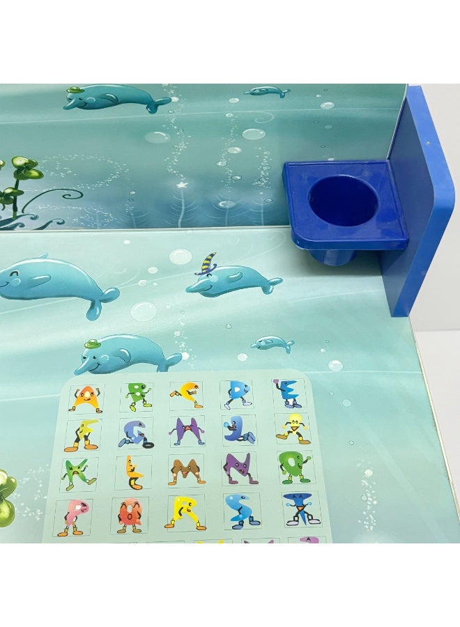 Funz Kids Study Table And Chair Height Adjustable For Kid's Age Between 2-11, Baby Desk with Laminated Graphics and Pictures, Multicolour - Image 5