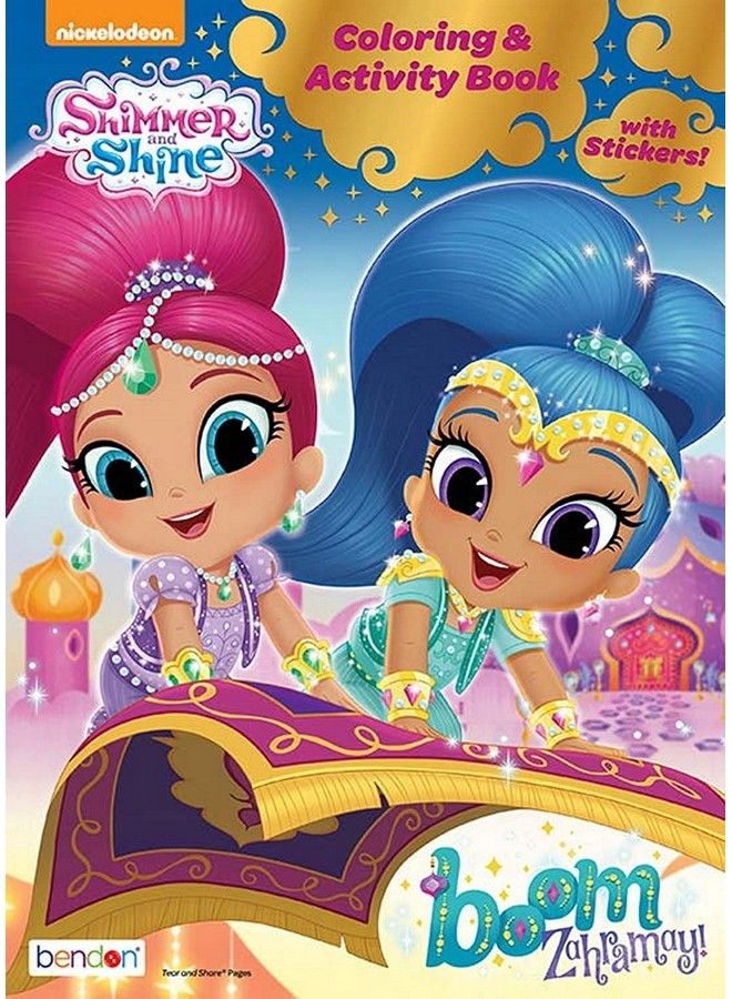 Bendon Publishing Shimmer And Shine Coloring Book Bundle Set 2 Books Over 50 Stickers Crayons And Licensed "Little Princess" Stickers (Shimmer And Shine Party Supplies) - Image 3