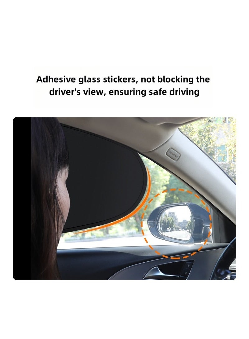 Heyla Car window sunshade, 4-piece set, magnetic suction car side window sunshade, 100% UV/sunlight blocking. (Suitable for small cars, not suitable for large models such as off-road vehicles and SUVs) - Image 2