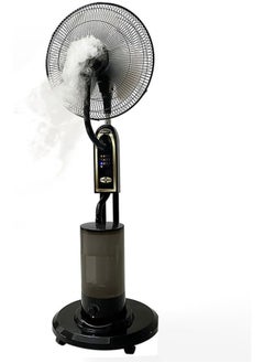 MOCOM Oscillating Pedestal Misting Fan with Remote Control – 3-Speed High-Power Cooling Fan for Indoor & Outdoor Use, 5L Water Tank, 7.5H Timer, Energy-Efficient Copper Motor, Mist & Humidifier Function, Durable Metal Design – Covers 20㎡, Low Noise  - Image 3