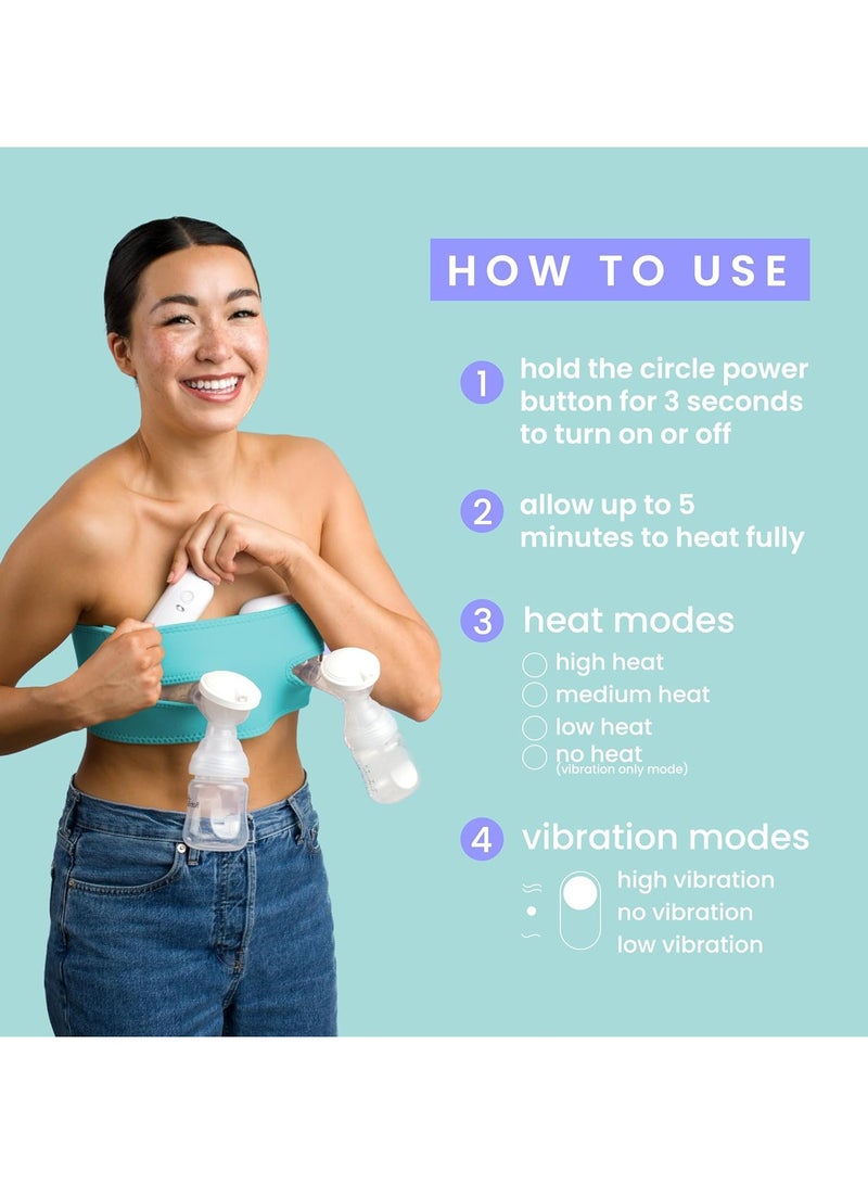 Lavie LaVie 2-in-1 Warming Lactation Massager, 2 Pack, Heat and Vibration, Pumping and Breastfeeding Essential, for Clogged Ducts, Improved Milk Flow, Mastitis - Image 2