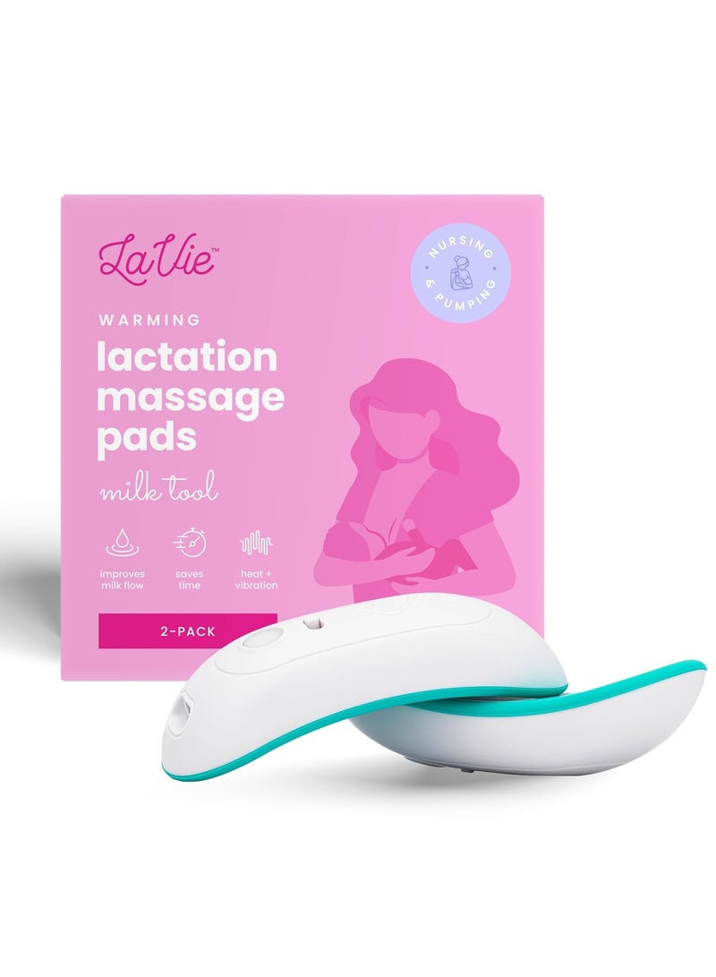Lavie LaVie 2-in-1 Warming Lactation Massager, 2 Pack, Heat and Vibration, Pumping and Breastfeeding Essential, for Clogged Ducts, Improved Milk Flow, Mastitis - Image 1