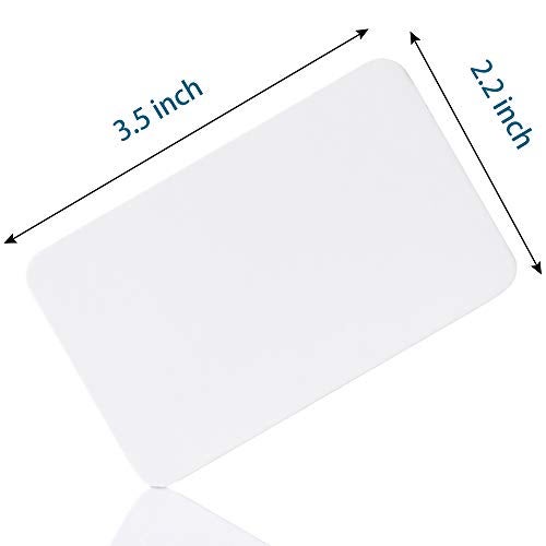 Primbeeks 300pcs Premium White Blank Business Cards, 3.5x 2.2 inch Small Blank White Cardstock Note business kraft paper cards - Image 2