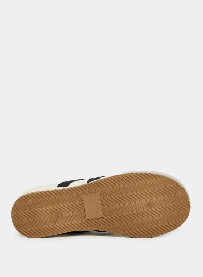 Styli Styli Striped Lace Up Panelled Sneakers