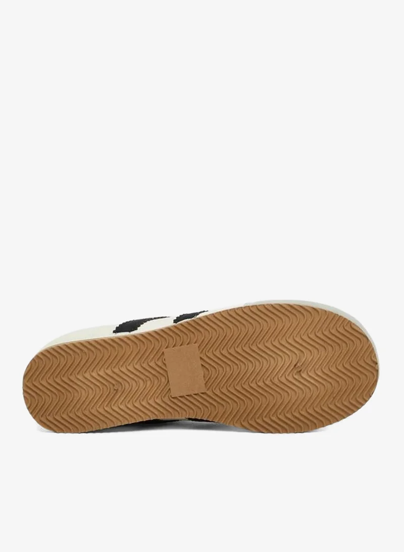 Styli Active  Striped Lace Up Panelled Sneakers for Women | Best Price UAE