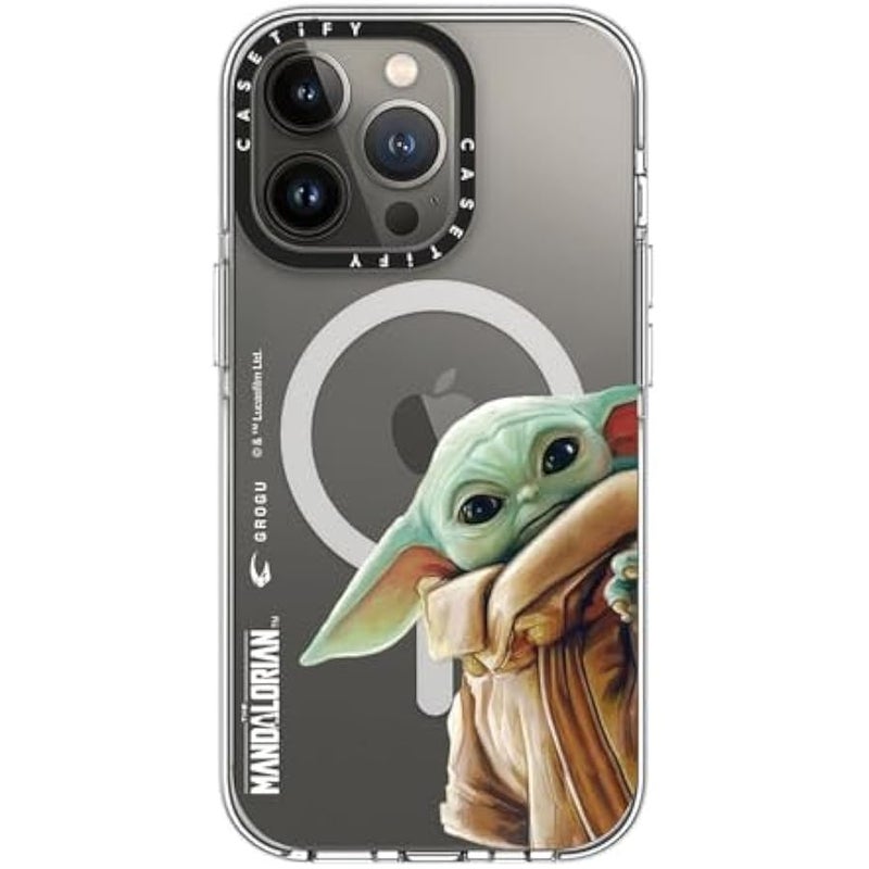 Casetify Clear iPhone 13 Pro Case 【Mandalorian Co-Lab/Not Yellowing / 6.6ft Drop Protection/Compatible with Magsafe】 - Grogu - Clear - Image 4