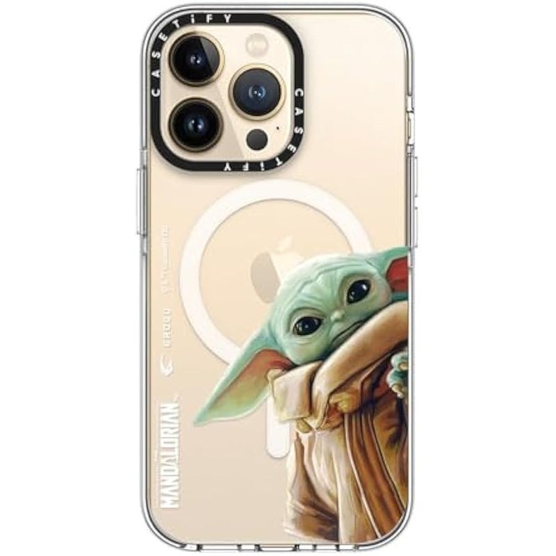 Casetify Clear iPhone 13 Pro Case 【Mandalorian Co-Lab/Not Yellowing / 6.6ft Drop Protection/Compatible with Magsafe】 - Grogu - Clear - Image 5